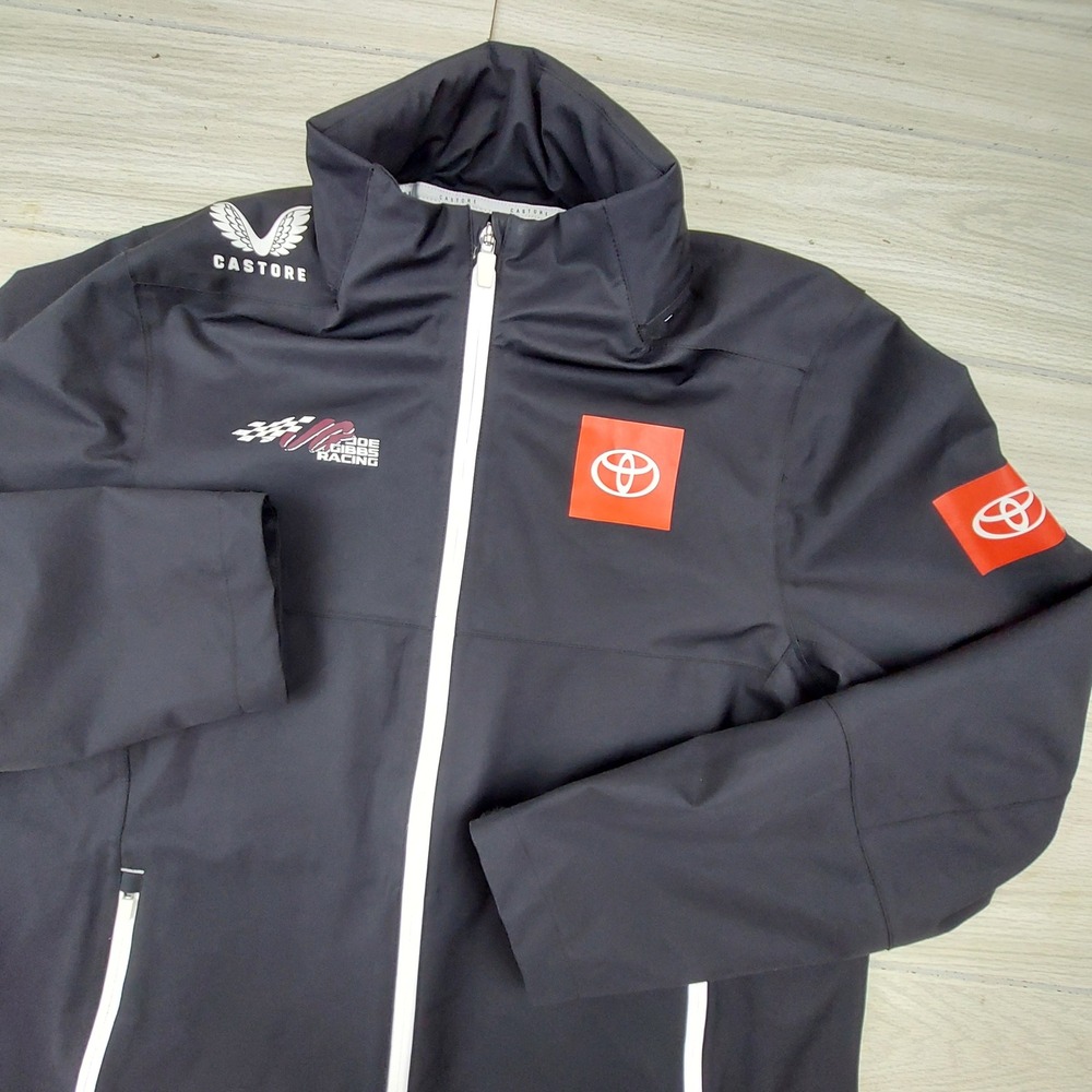 Castore Joe Gibbs Racing Jacket Mens Large Black Toyota Motorsport Softshell